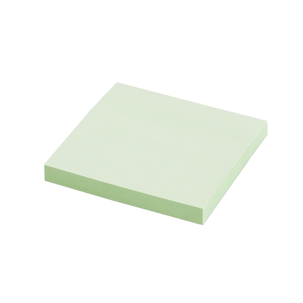 Samolepiaci blok pastelovo-zelený, 75x75 mm, 80 listov, Bluering®