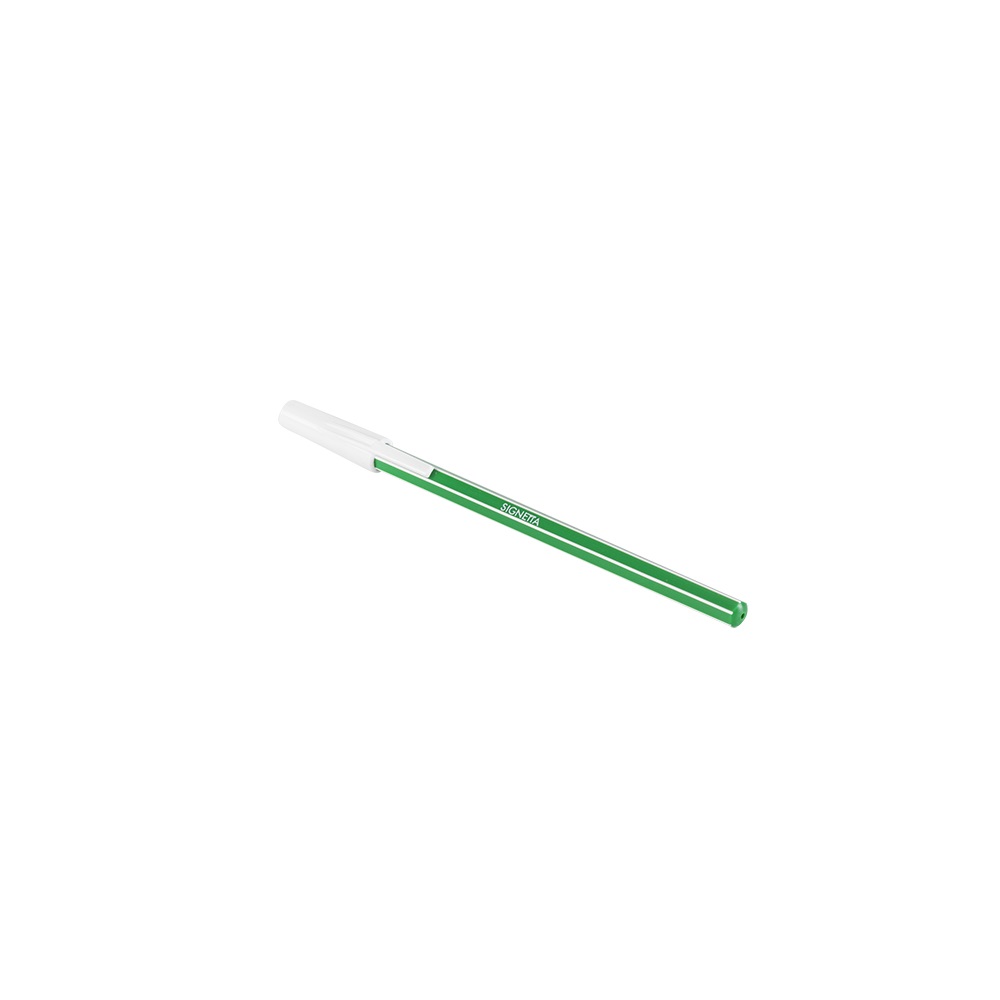 Jednorázové guličkové pero ICO SIGNETTA, náplň zelená