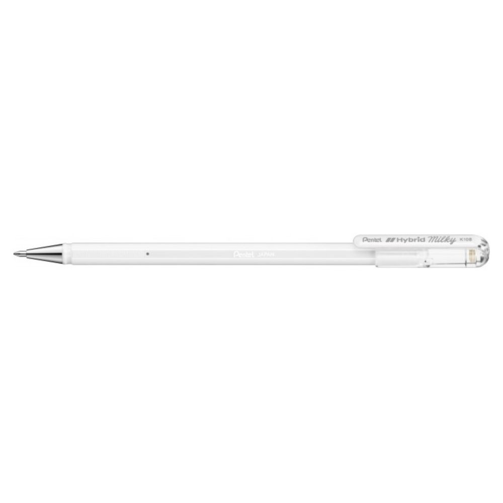 Roller gélový 0,4mm Pentel Hybrid K108-PW pastelovo biely