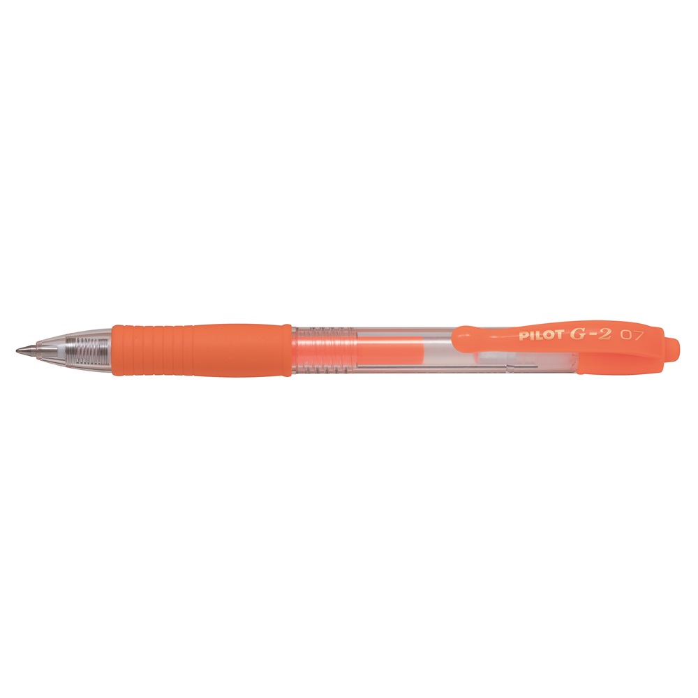 Roller gélový 0,7mm PILOT G-2 neónovo oranžový