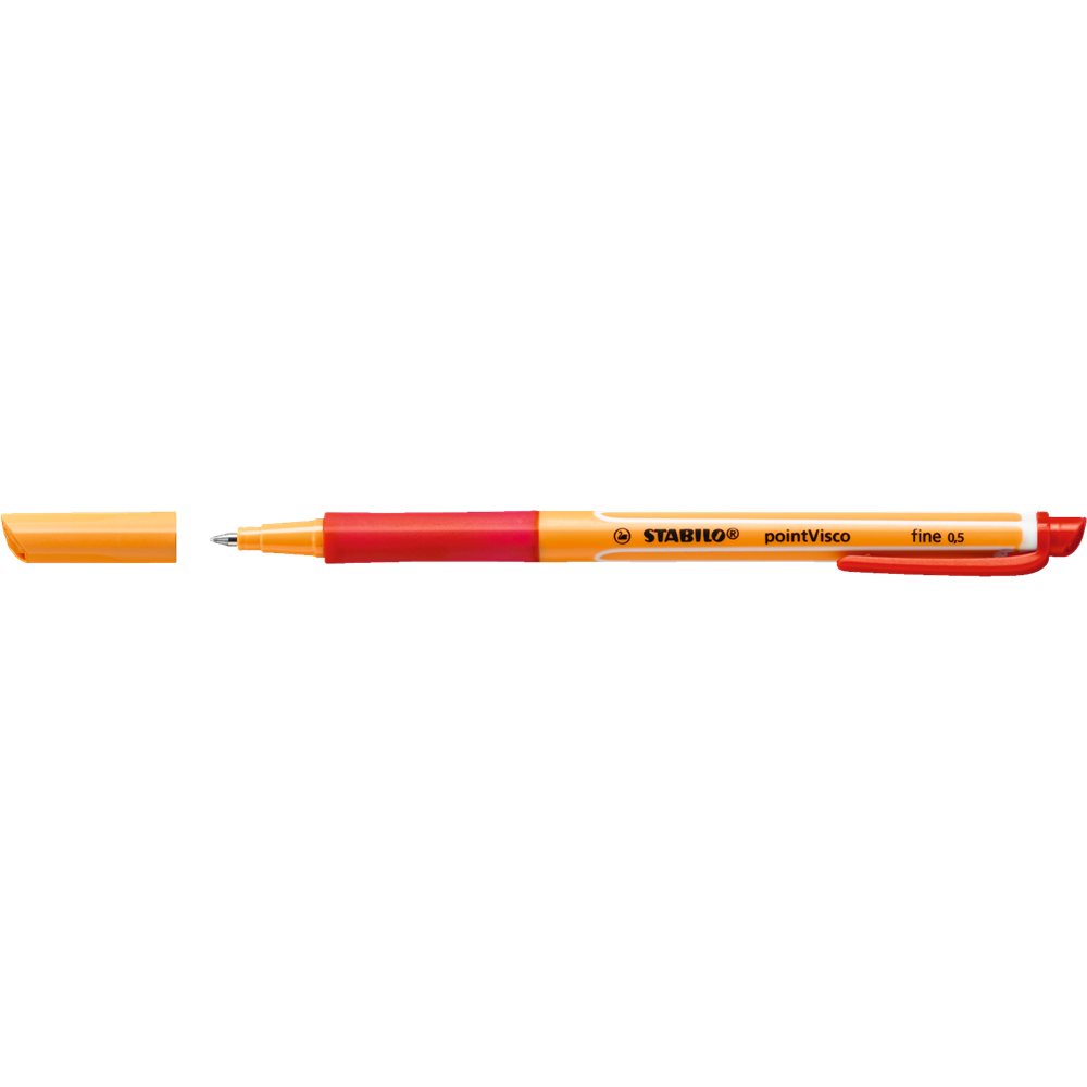 Roller gélový 0,5mm STABILO pointVisco červený
