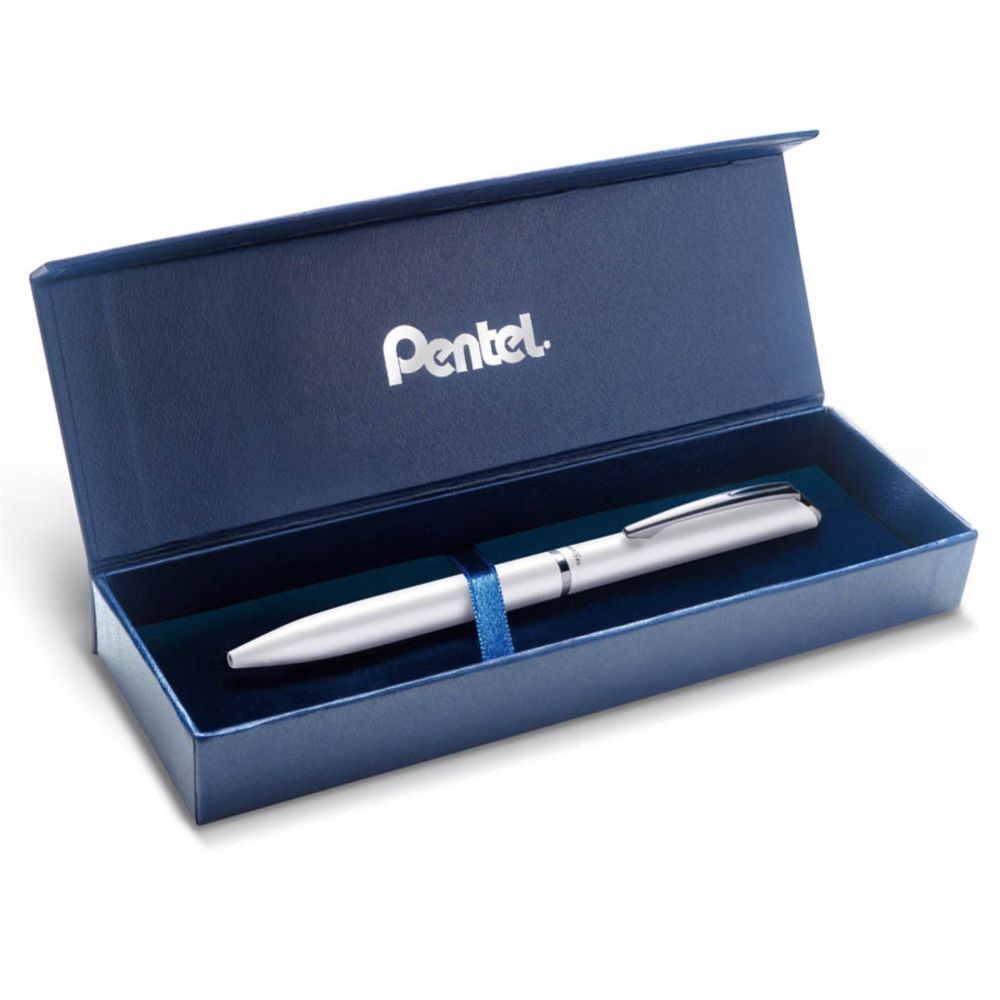 Roller gélový biely Pentel Energel BL2007W-AK náplň modrá