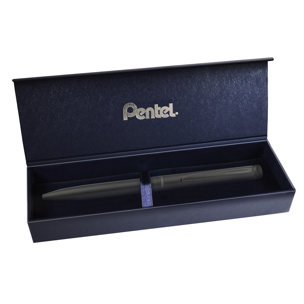 Roller gélový čierny matný Pentel Energel BL2507A-CK náplň modrá