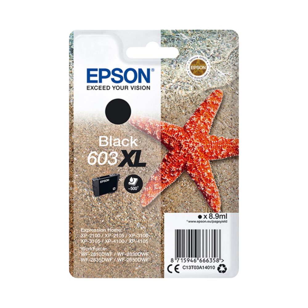 Epson 603XL (C13T03A14010) Black ORIGINAL