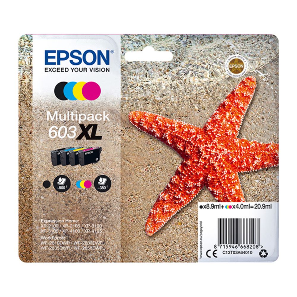 Epson 603XL (C13T03A64010) CMYK MultiPack ORIGINAL