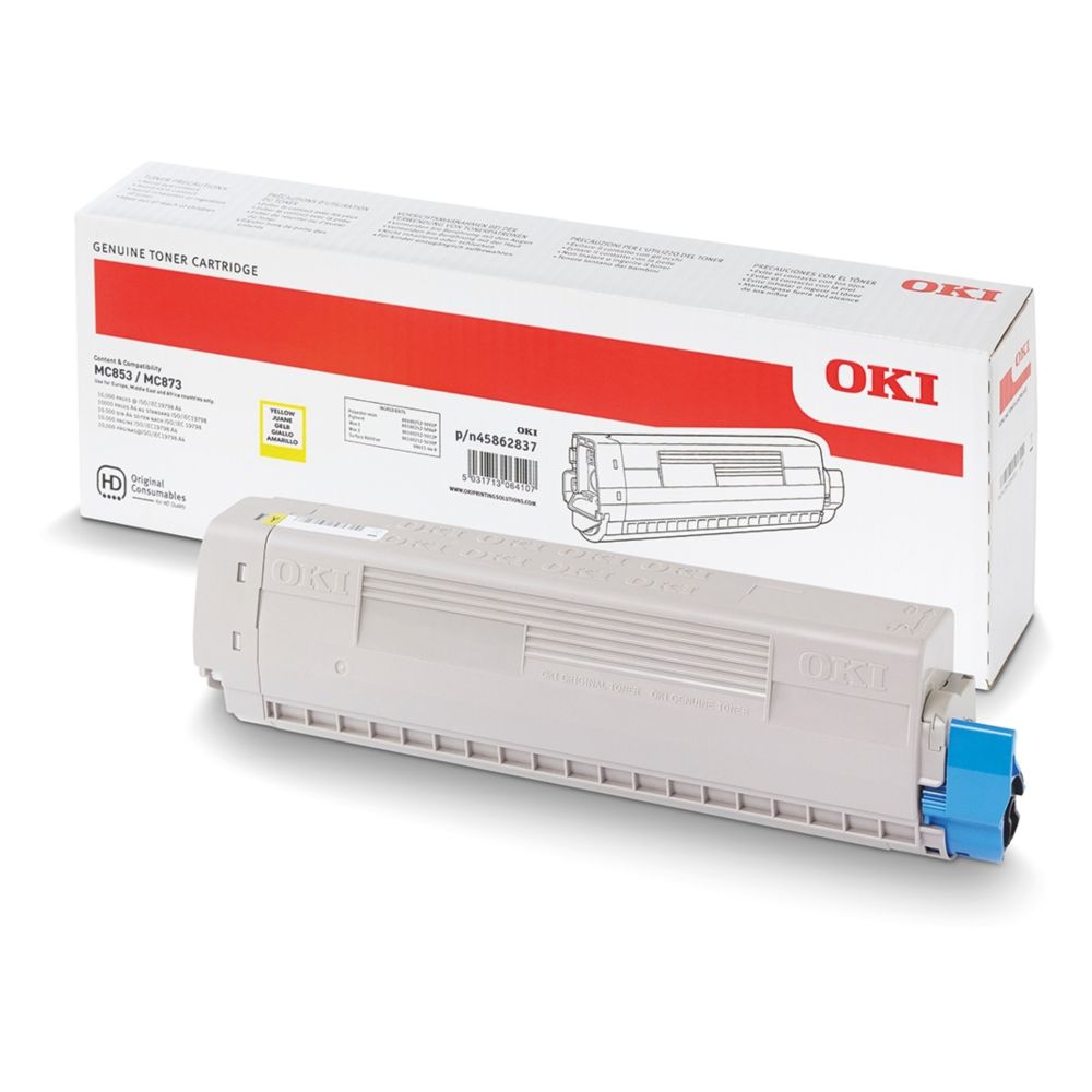 Oki MC853/MC873/MC883 Yellow ORIGINAL toner 7,3K