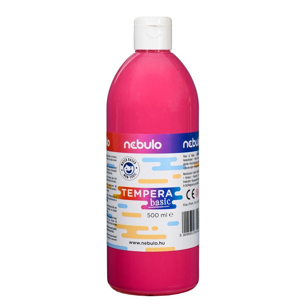 Tempera tekutá 500ml Nebulo ružová