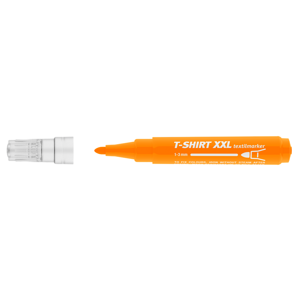 Popisovač na textil 1-3mm ICO T-SHIRT XXL oranžový