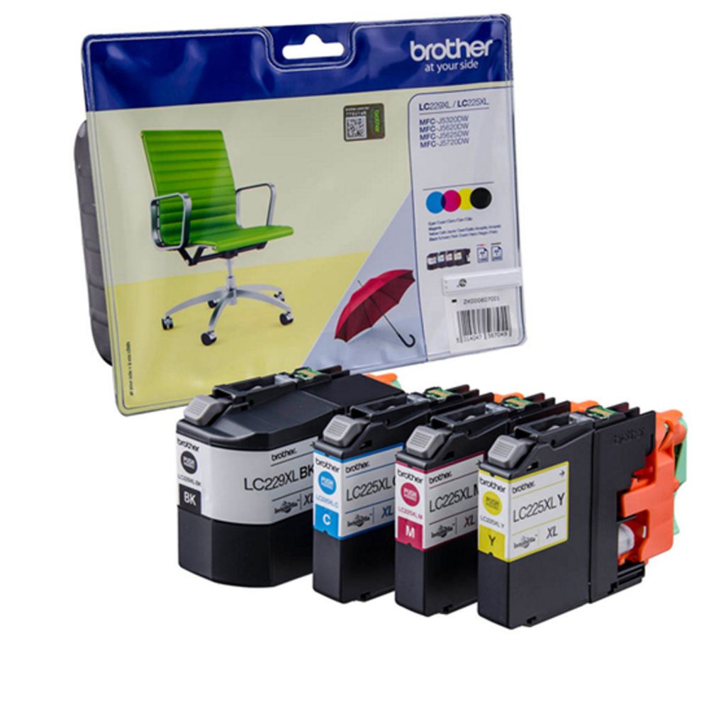 Brother LC229XL/LC225XL (LC229XLVALBP) CMYK PACK ORIGINAL
