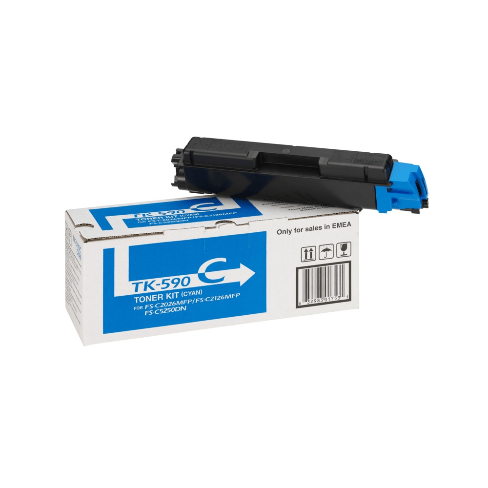 Kyocera TK590 (TK-590C) Cyan Original toner