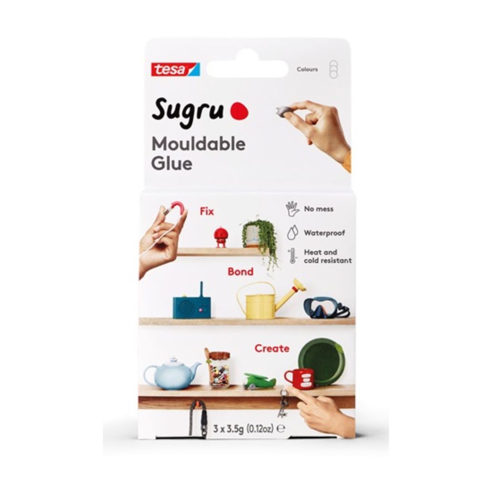 Lepiaca hmota 3 x 3,5g Tesa Sugru sivá