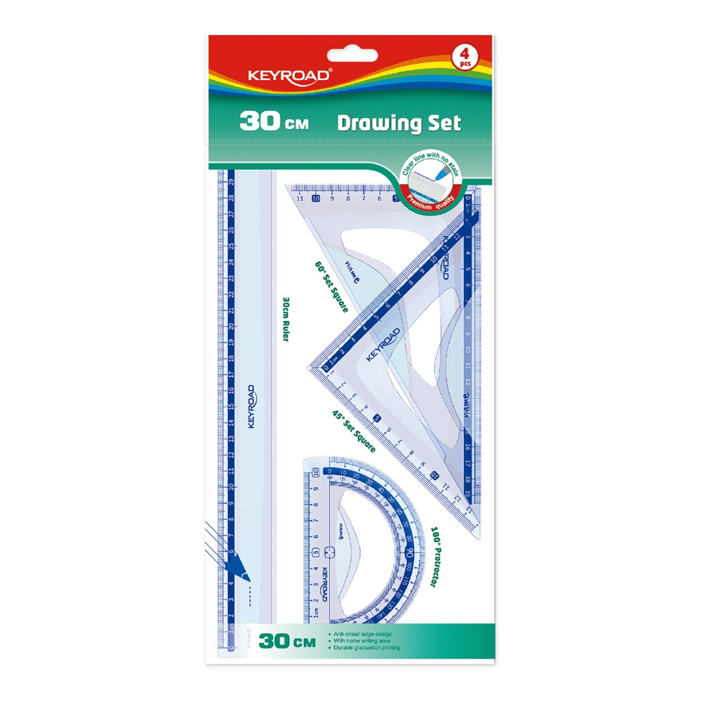 Rysovacia sada 30cm Keyroad Drawing Set