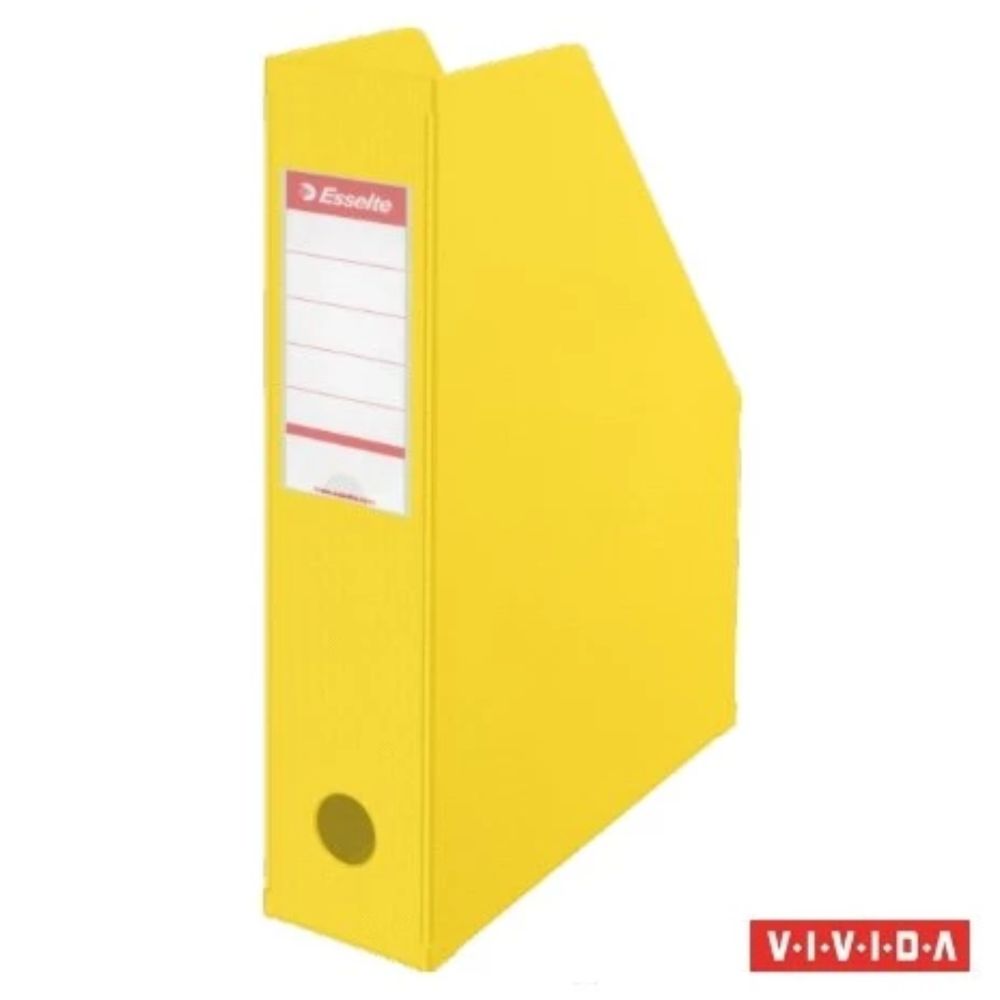 Stojan na časopisy 7cm plastový Esselte Vivida žltý