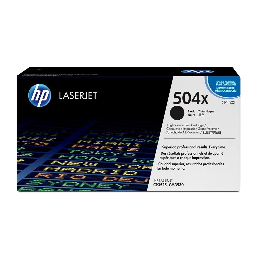 HP CE250X (504X) Black ORIGINAL toner