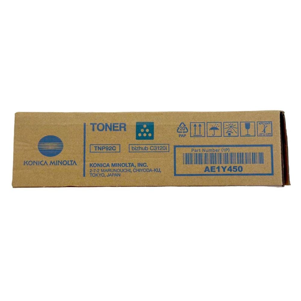 Konica Minolta TNP92 (AE1Y450) Cyan Original toner