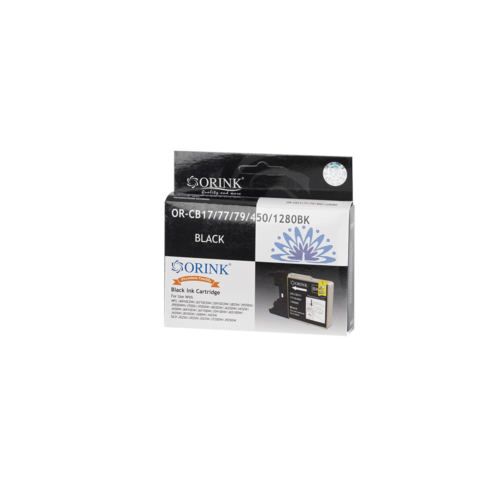 Brother LC12/LC1240/LC1280 Black ORINK PREMIUM