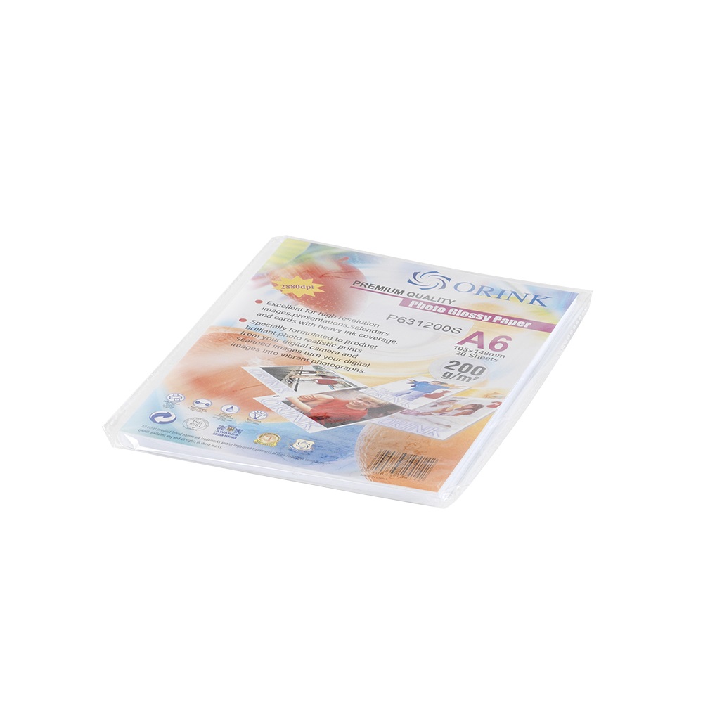 Fotopapier A6 200g lesklý 20ks ORINK