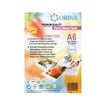 Fotopapier A6 260g lesklý 20ks ORINK