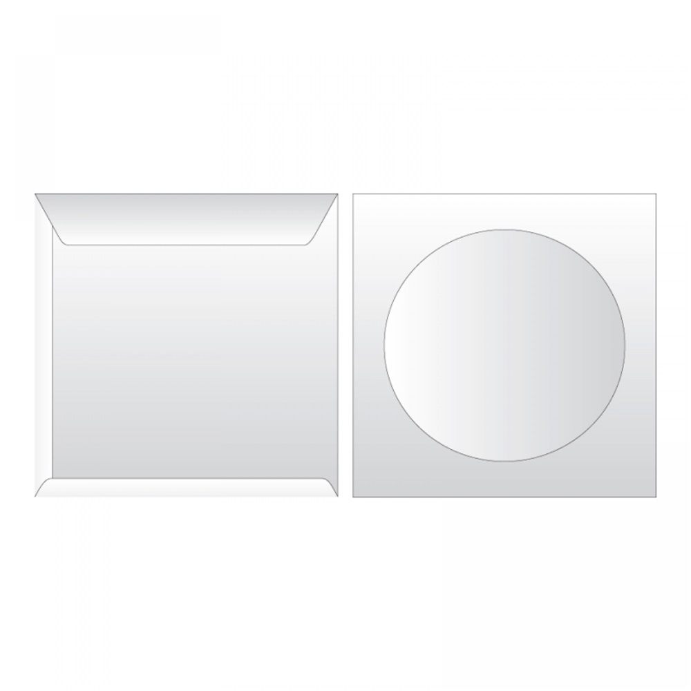 Samolepiaca obálka na CD (125x125mm) Bluering® Pack 1000ks