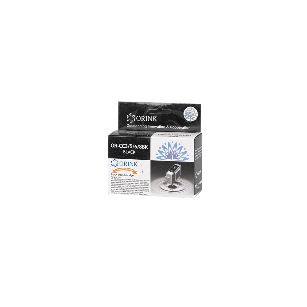 Canon BCI3/BCI5/BCI6/BCI8 Black ORINK PREMIUM