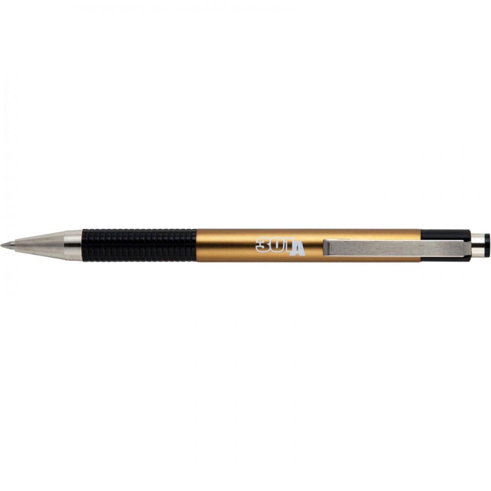 Guľôčkové pero 0,7mm zlaté ZEBRA F-301A náplň modrá