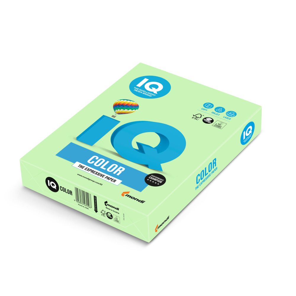 Farebný kopírovací papier A4 160g 250ks, IQ Apple Green