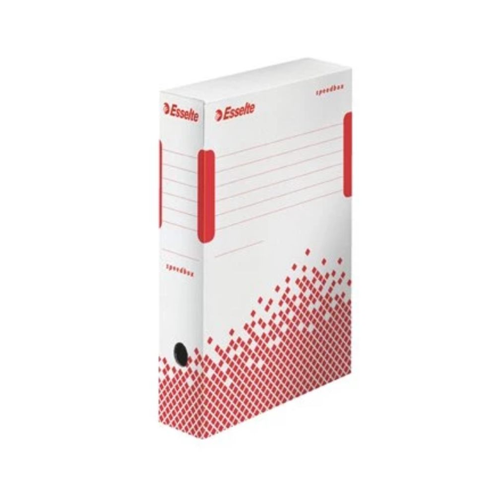 Archívny box A4 80mm Esselte Speedbox bielo-červený