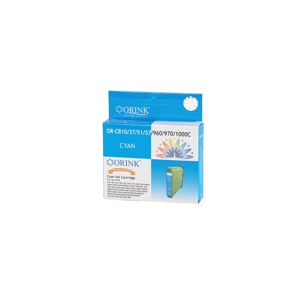 Brother CB37/LC960/LC970/LC1000 Cyan ORINK PREMIUM