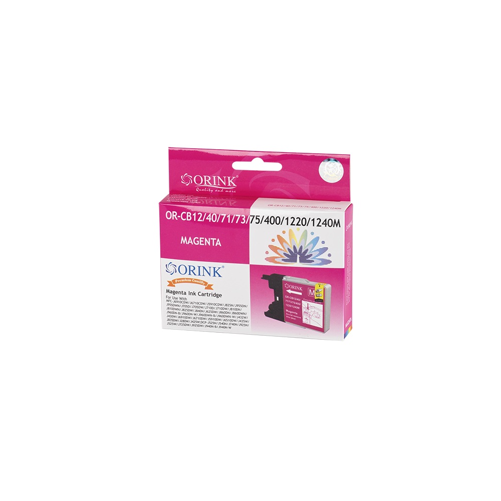 Brother LC12/LC1240/LC1280 Magenta ORINK PREMIUM