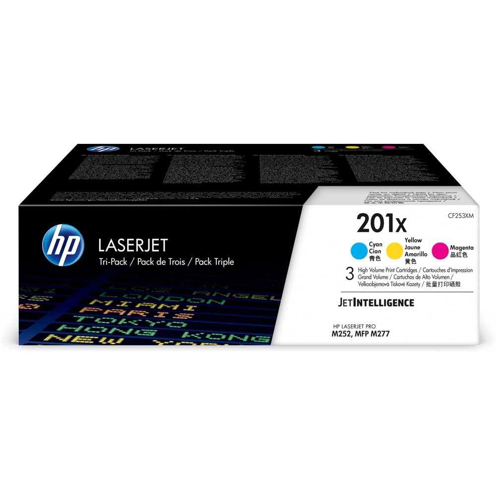 HP CF253XM (201X) MultiPack CMY ORIGINAL toner