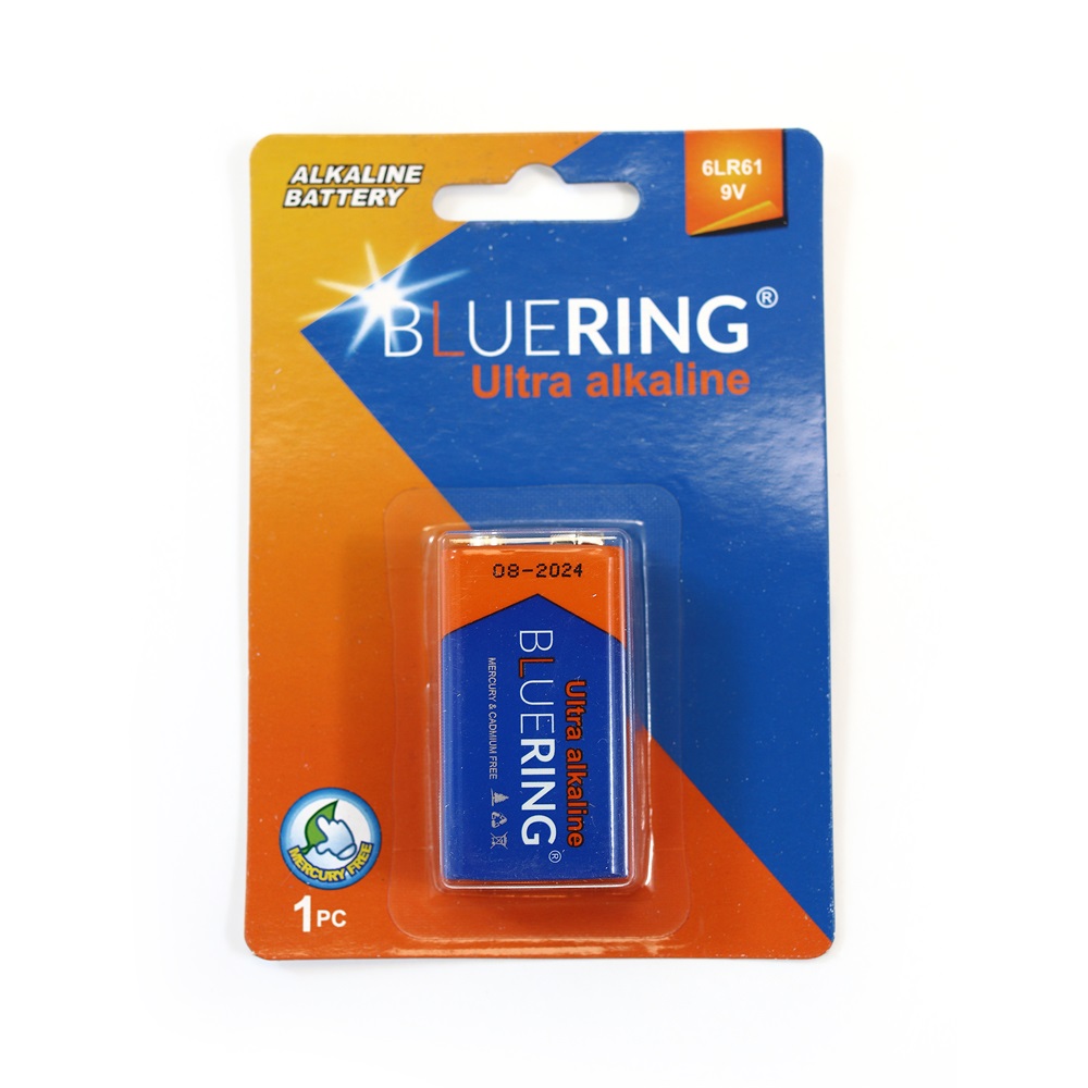 Batéria 9V alkalická 6LR61, Bluering®