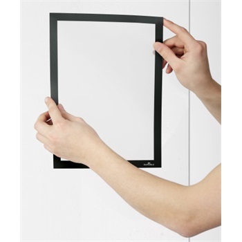 Informačný panel samolepiaci A4, čierny, 2ks v balení, Durable DURAFRAME SUN