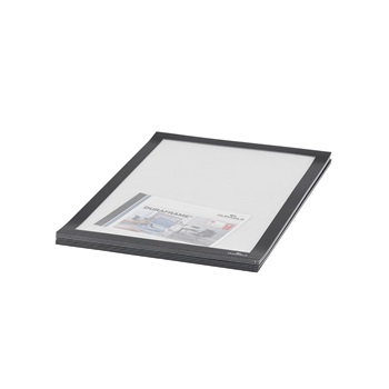 Informačný panel samolepiaci A4, čierny, 10ks v balení, Durable DURAFRAME®