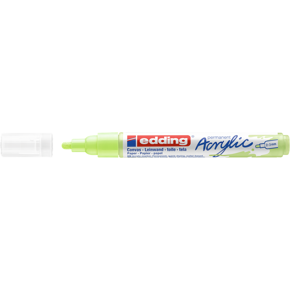 Akrylový popisovač 2-3mm EDDING 5100 pastelovo zelený