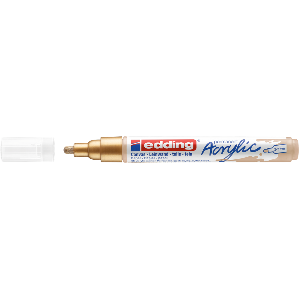Akrylový popisovač 2-3mm EDDING 5100 zlatý
