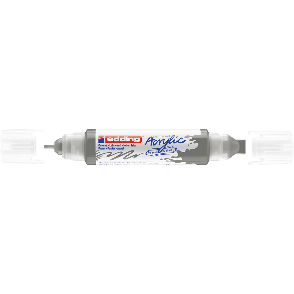 Akrylový popisovač obojstranný 2-3mm a 5-10mm EDDING 5400 antracitový