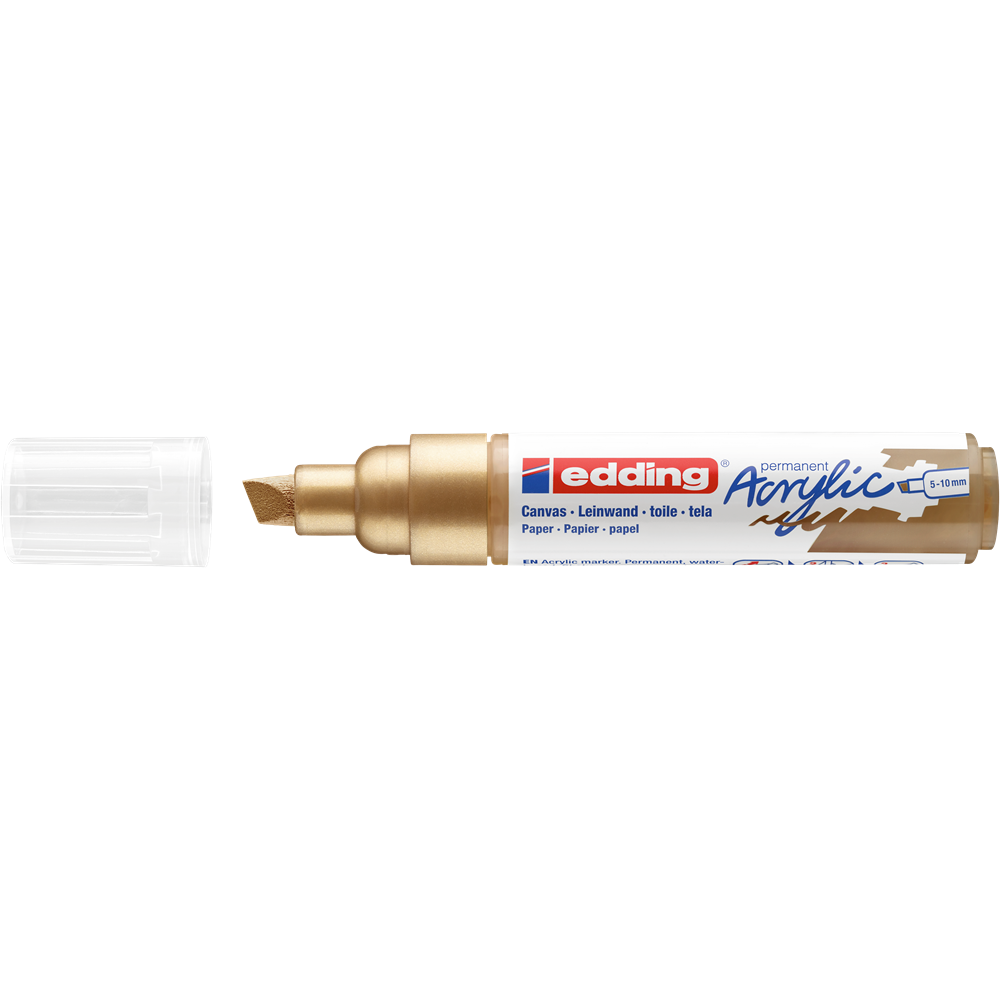 Akrylový popisovač 5-10mm EDDING 5000 zlatý