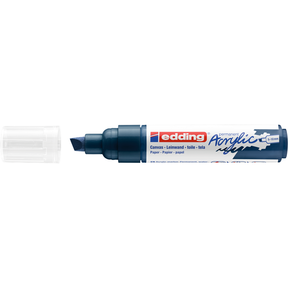 Akrylový popisovač 5-10mm EDDING 5000 tmavomodrý