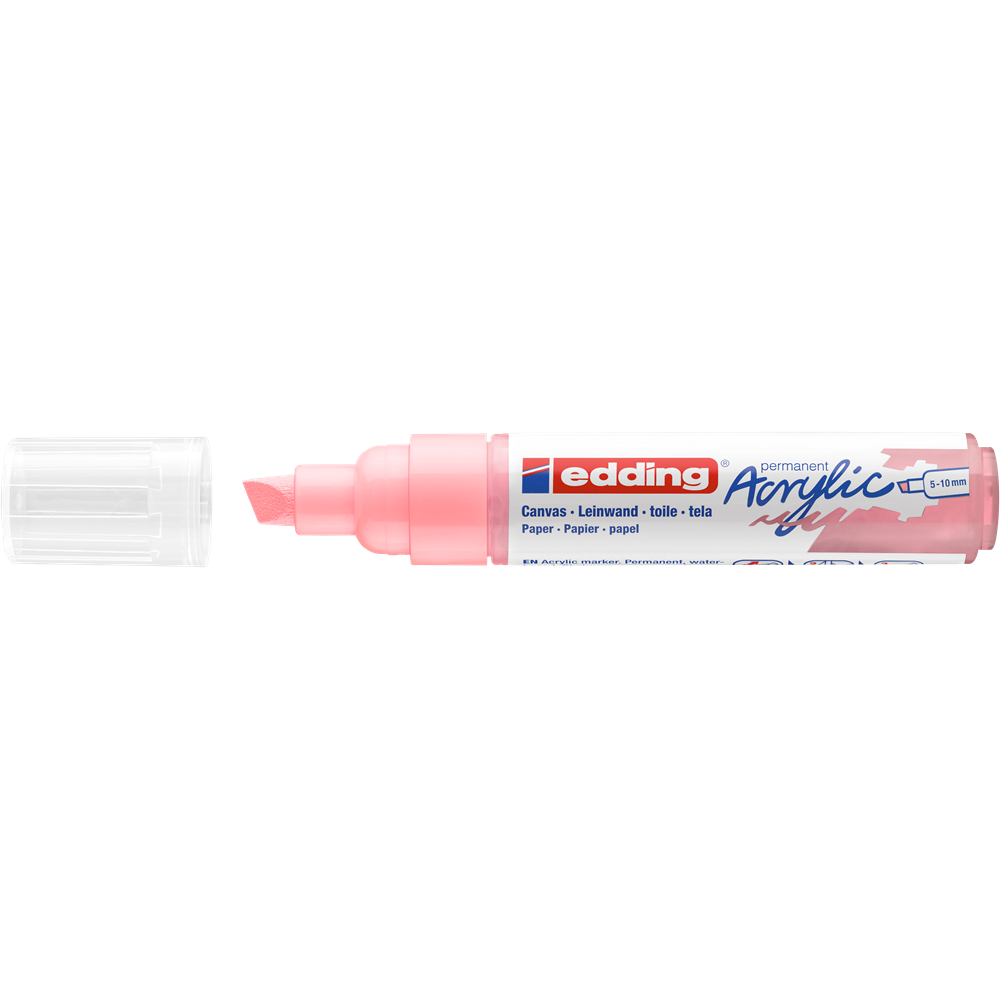 Akrylový popisovač 5-10mm EDDING 5000 svetloružový