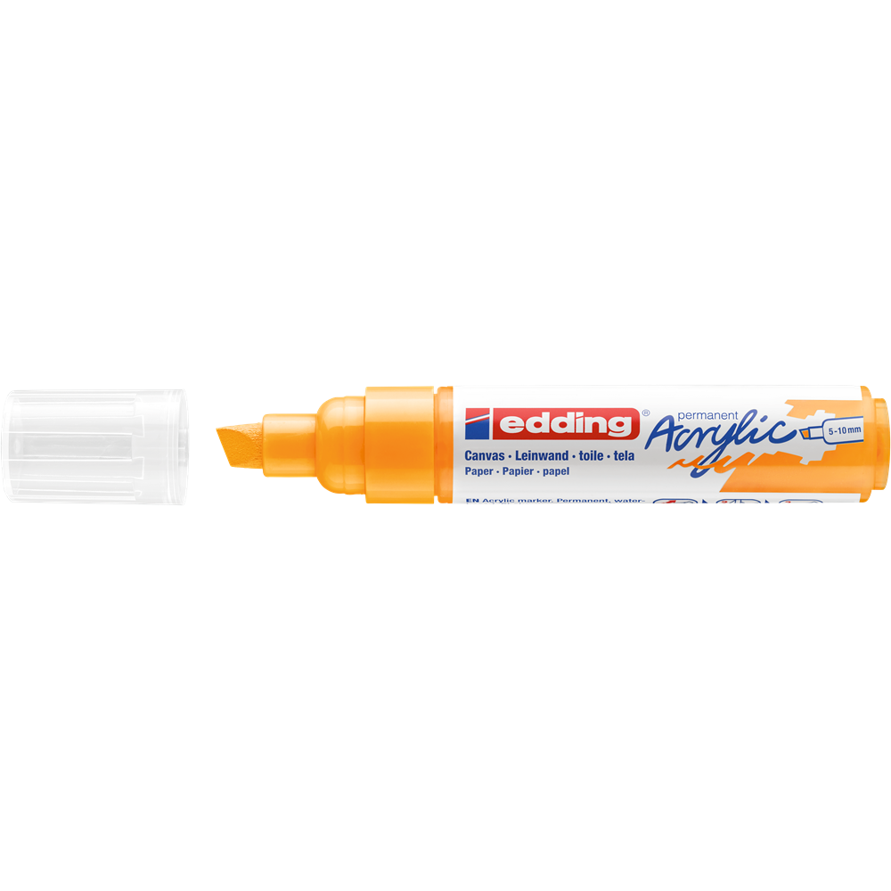 Akrylový popisovač 5-10mm EDDING 5000 oranžový