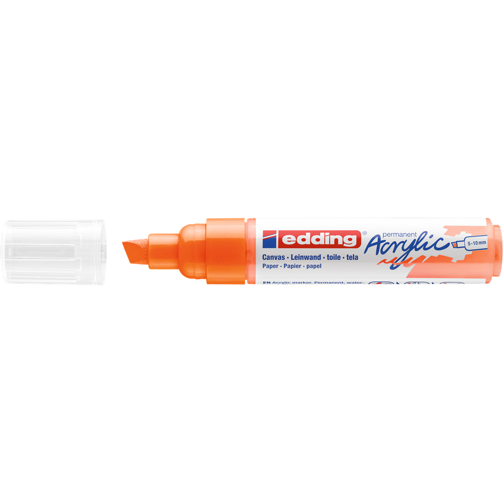 Akrylový popisovač 5-10mm EDDING 5000 neónovo oranžový