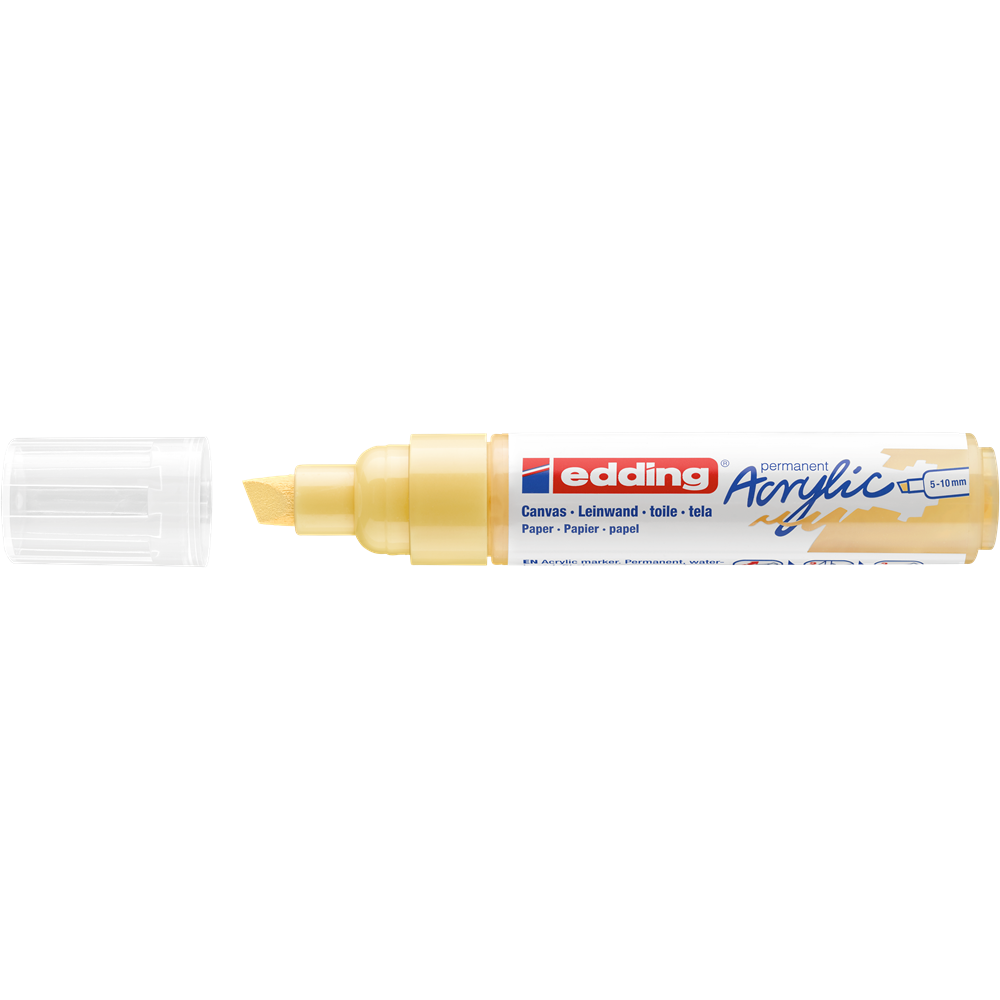 Akrylový popisovač 5-10mm EDDING 5000 pastelovo žltý