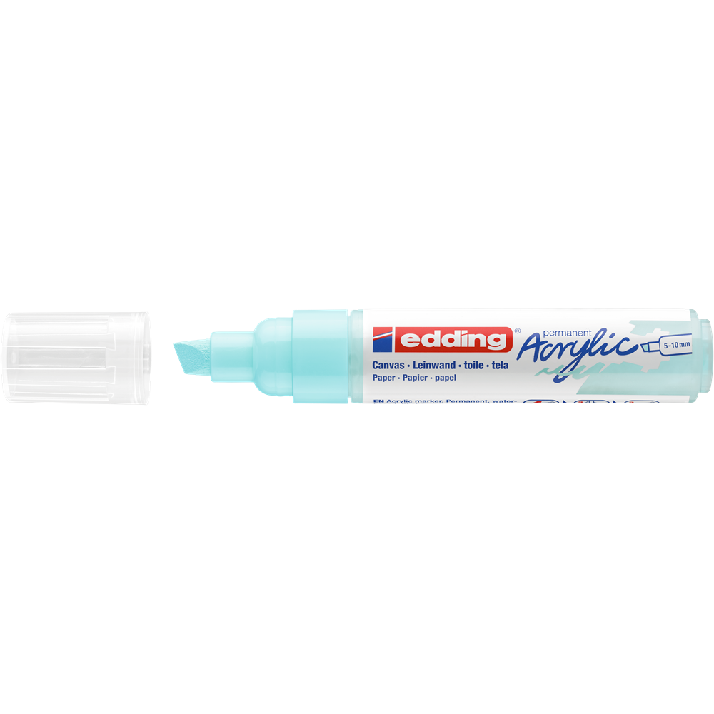 Akrylový popisovač 5-10mm EDDING 5000 pastelovo modrý