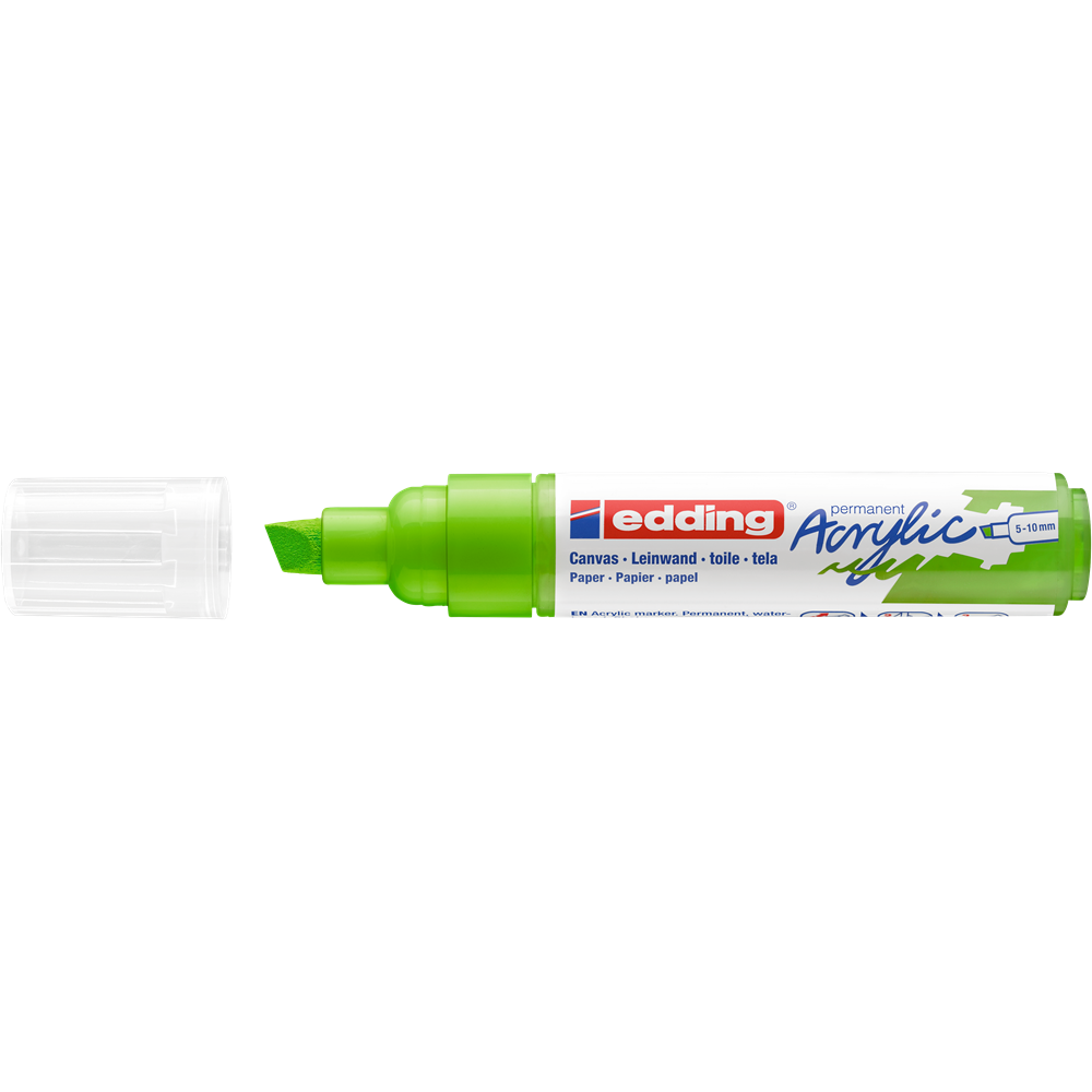 Akrylový popisovač 5-10mm EDDING 5000 žlto-zelený