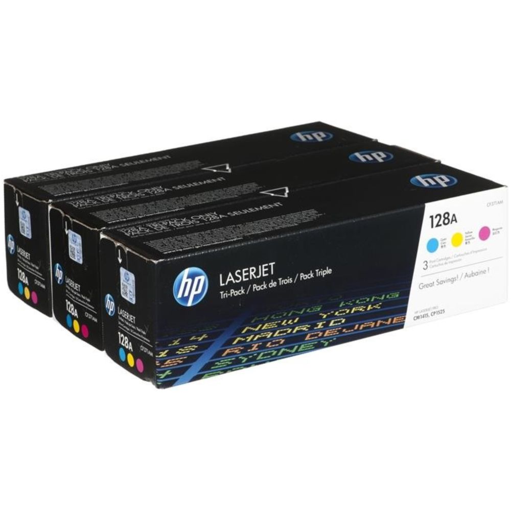 HP CF371AM (128A) MultiPack CMY ORIGINAL toner