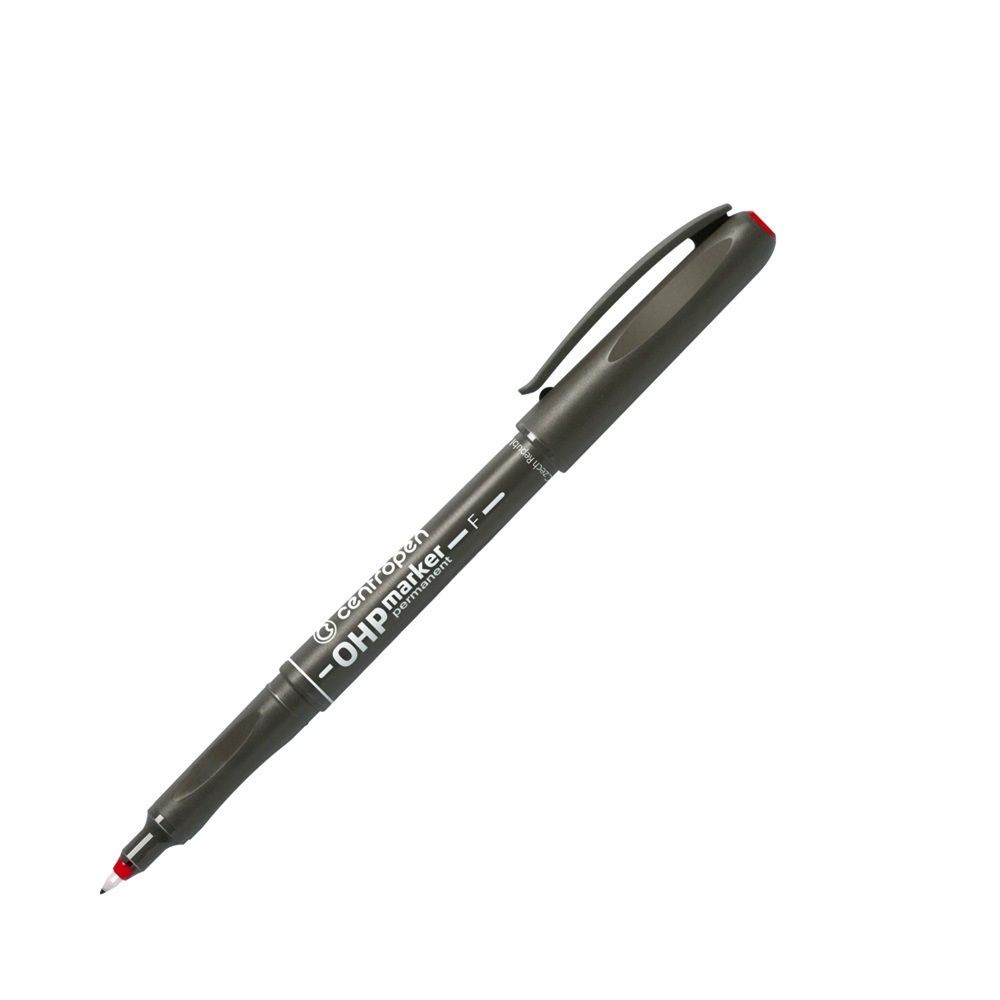 Permanentný popisovač OHP Centropen 2636 červený