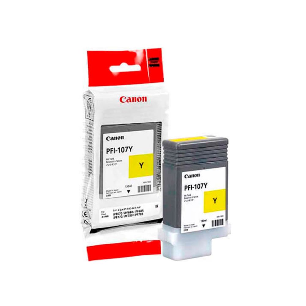 Canon PFI107 (PFI-107) Yellow ORIGINAL