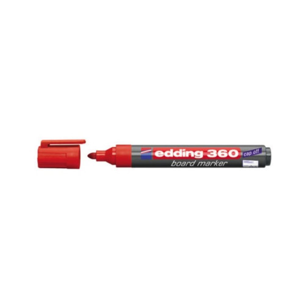 Popisovač na biele tabule 1,5-3mm Edding 360 červený
