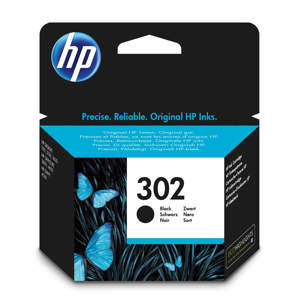HP 302 (F6U66AE) Black ORIGINAL