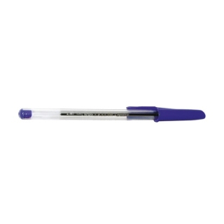 Jednorazové guľôčkové pero Fokus modré